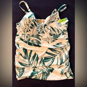 Cacique Swimwear with Green and White Design